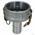 Dixon Vapor Recovery Coupler, 4 x 2 in Nominal, Coupler x Hose Shank End Style, 356T6 Aluminum, Domestic 4020-CVR-AL